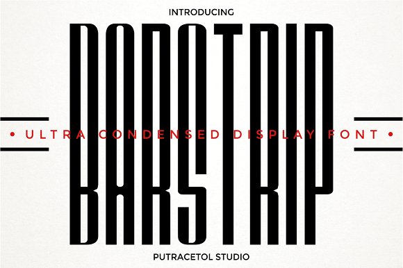 Font Barstrip Putracetol Studio